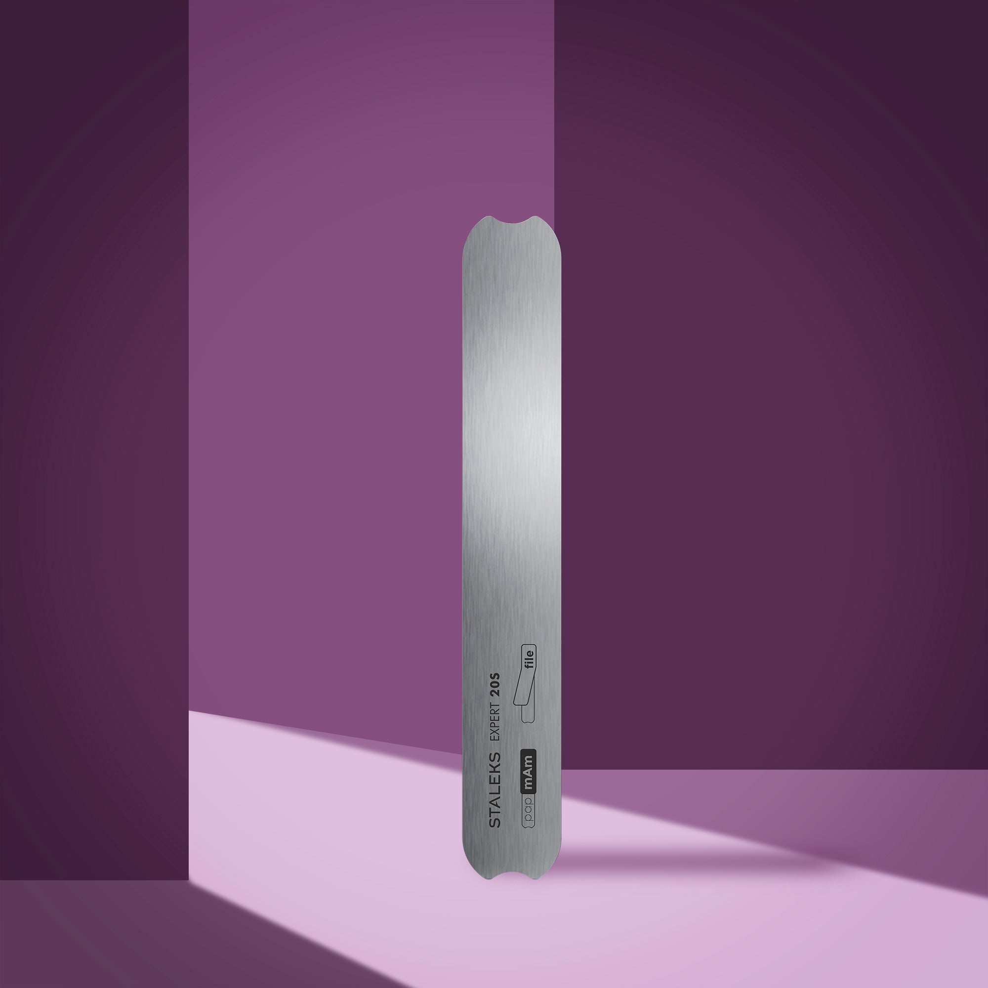 Staleks Expert 20S short straight metal nail file base, 130 x 19 mm, photo 1 of 3