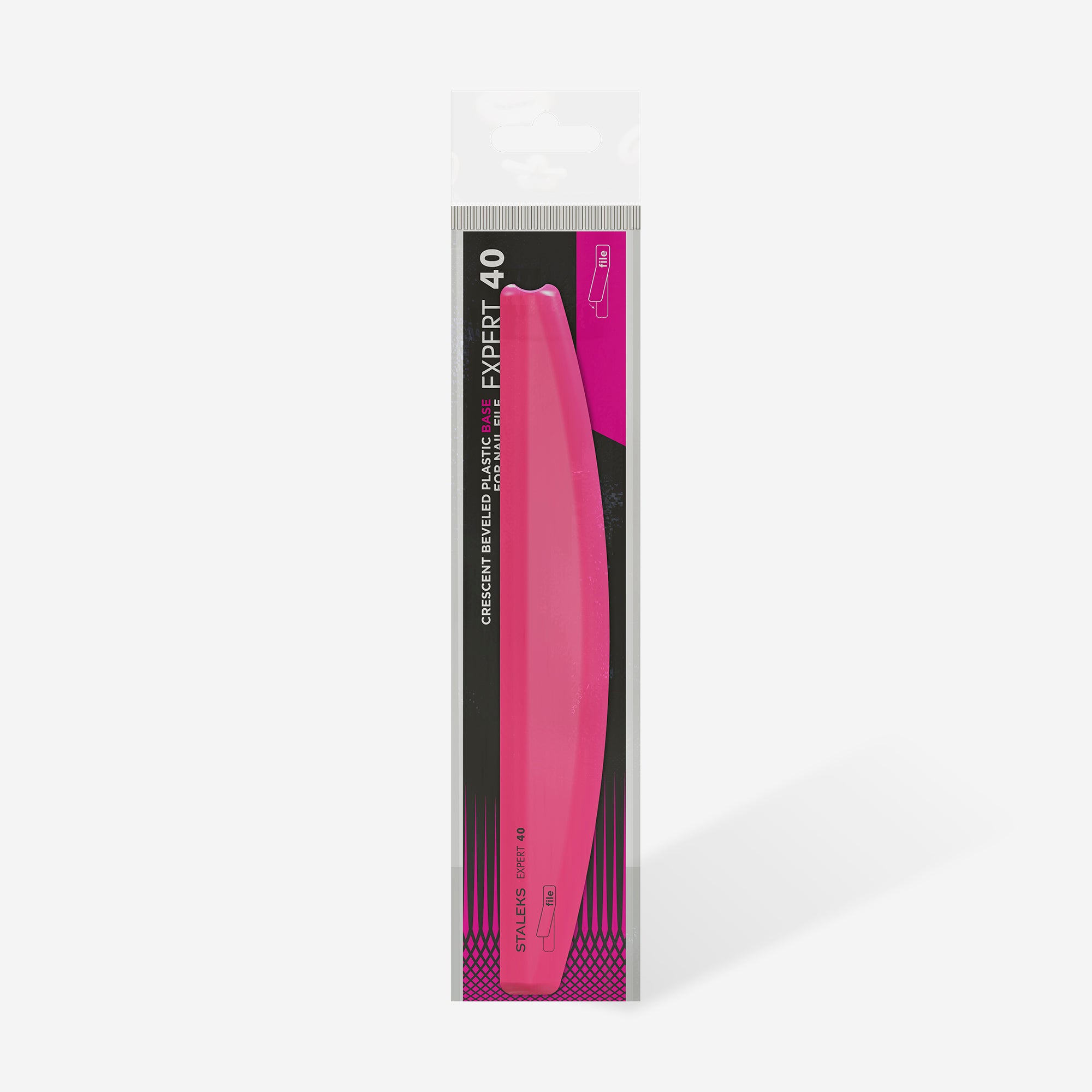 Staleks Expert 40 crescent beveled plastic nail file base, photo 4 of 4