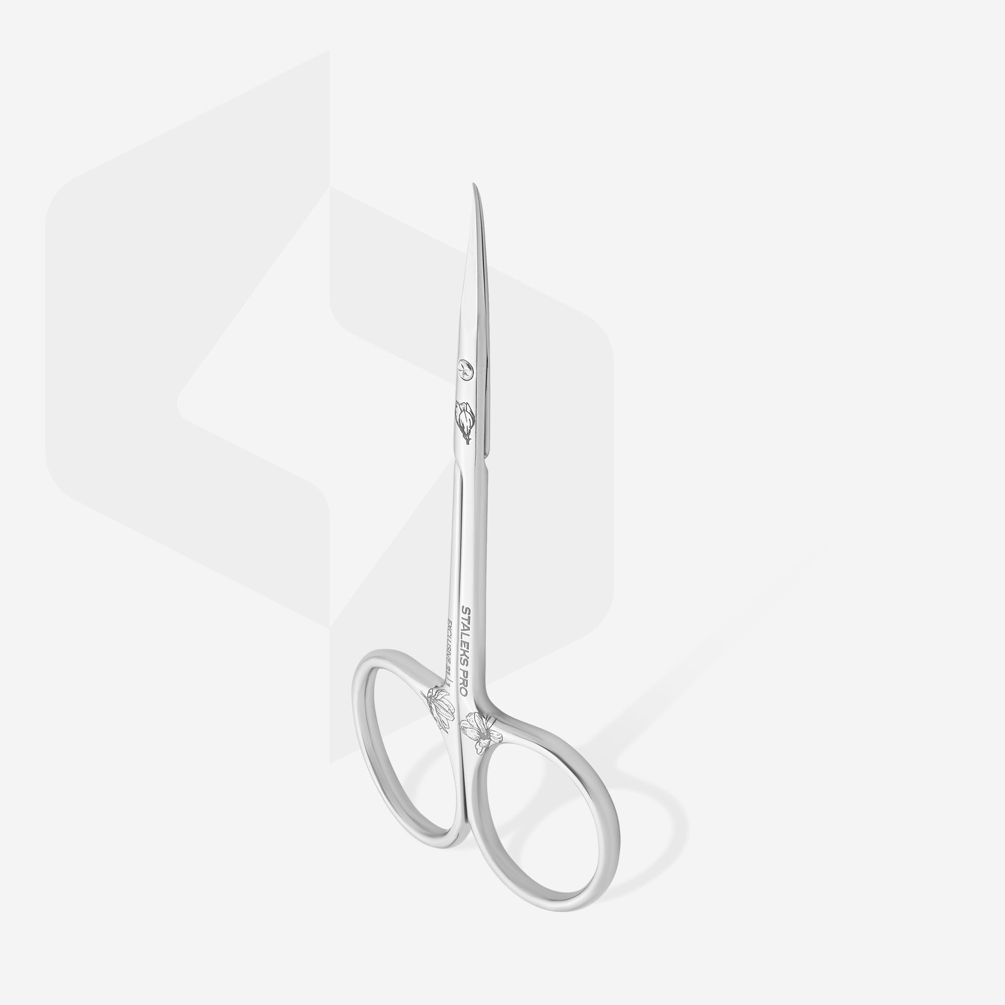 Staleks Exclusive 21 Type 1 Magnolia cuticle scissors with hook, photo 2 of 3