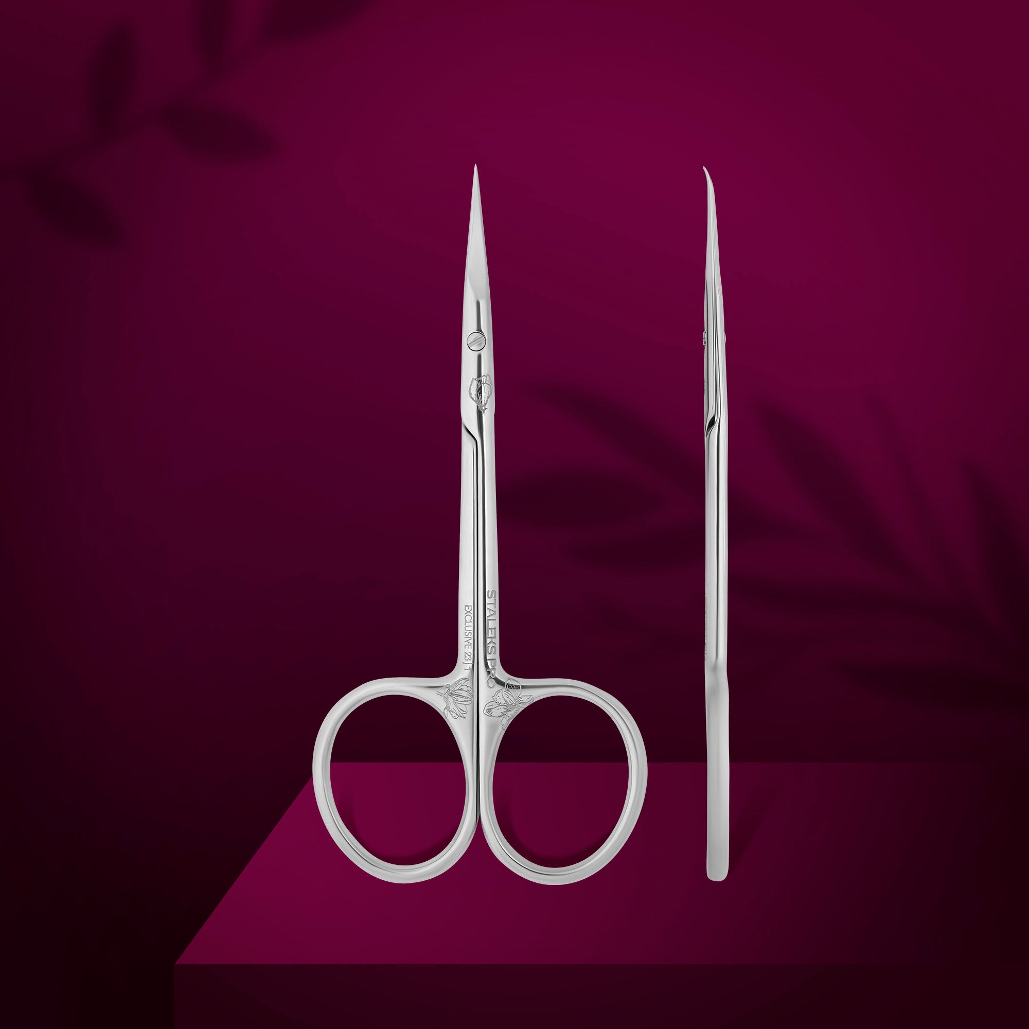 Staleks Exclusive 23 Type 1 Magnolia cuticle scissors with hook, photo 1 of 4