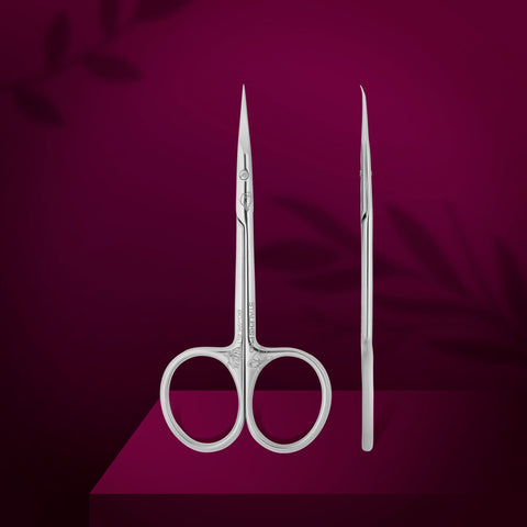 Staleks Exclusive 23 Type 1 Magnolia cuticle scissors with hook, photo 1 of 4