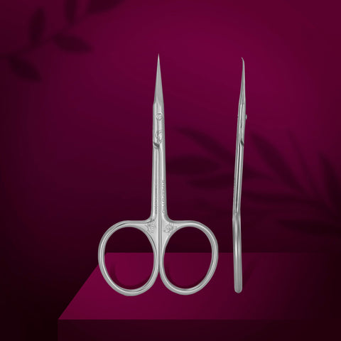 Staleks Exclusive 21 Type 2 Magnolia cuticle scissors with hook, photo 1 of 4