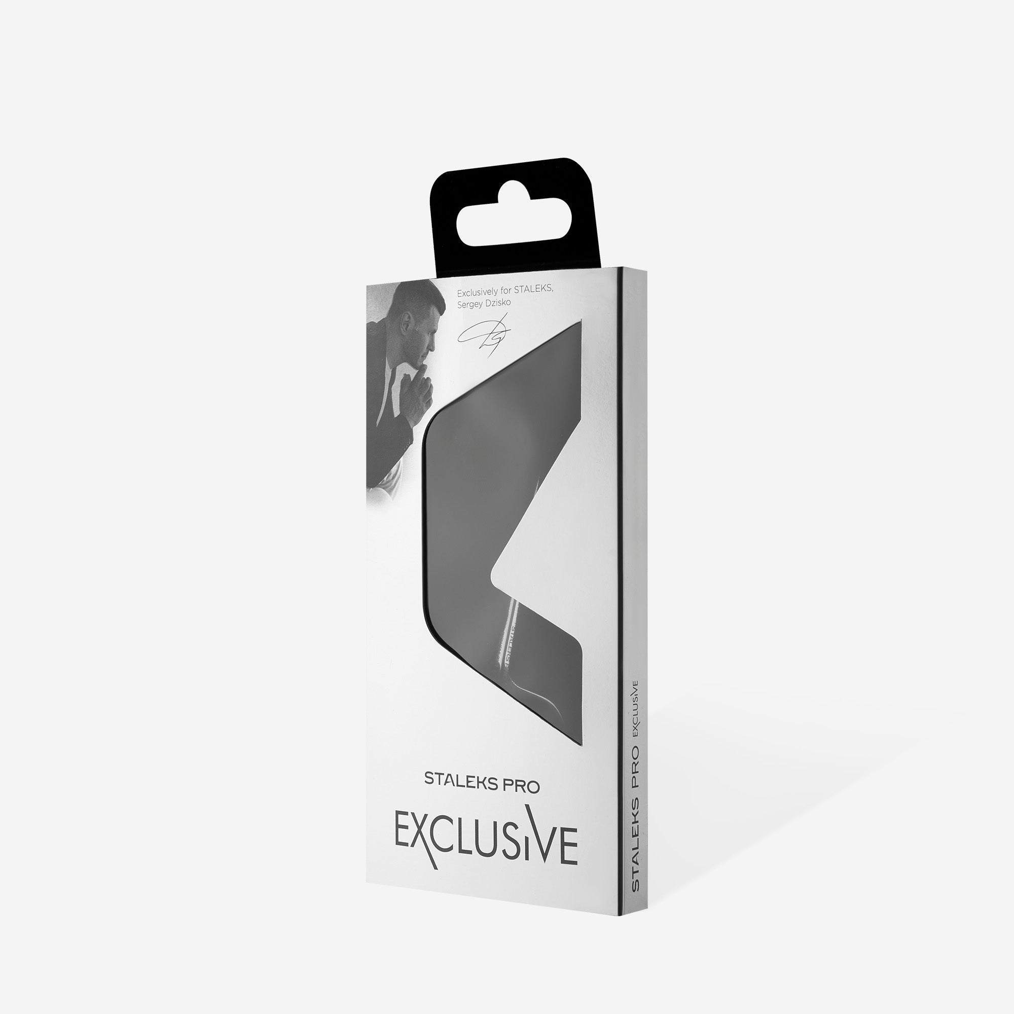 Staleks Exclusive 21 Type 2 Magnolia cuticle scissors with hook in retail packaging, photo 4 of 4