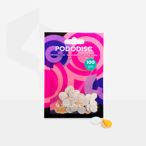 Staleks Pro Pododisc white refill pads, size XS 10 mm, 100 grit, photo 3 of 3