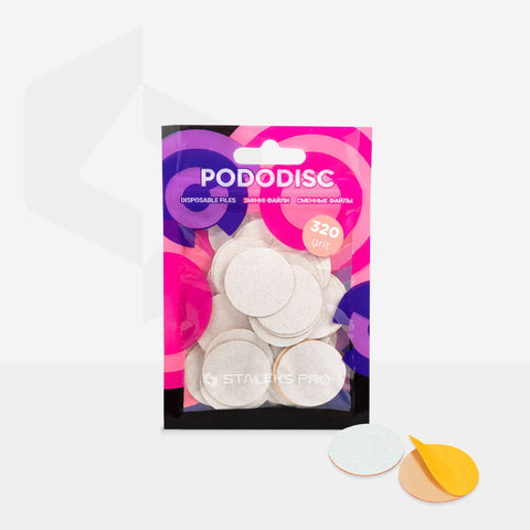 Staleks Pro Pododisc white refill pads, size L 25 mm, 320 grit, photo 3 of 3