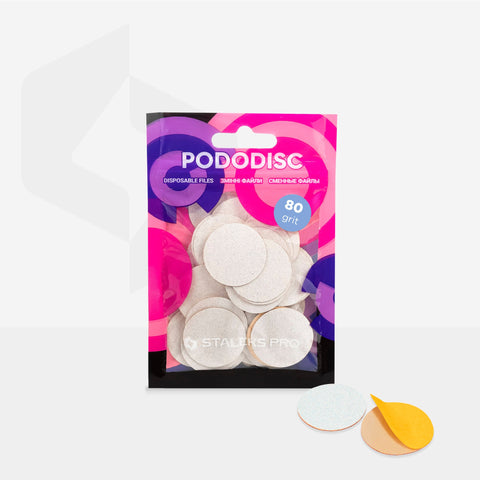 Staleks Pro Pododisc white refill pads, size L 25 mm, 80 grit, photo 3 of 3
