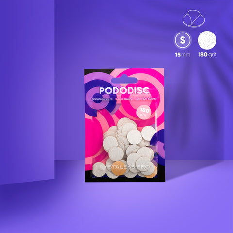 Staleks Pro Pododisc white refill pads, size S 15 mm, 180 grit, photo 1 of 3