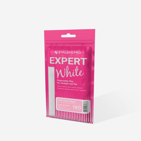 Staleks Expert 20 white soft refill files, straight, 180 grit, 30 pcs, photo 4 of 4