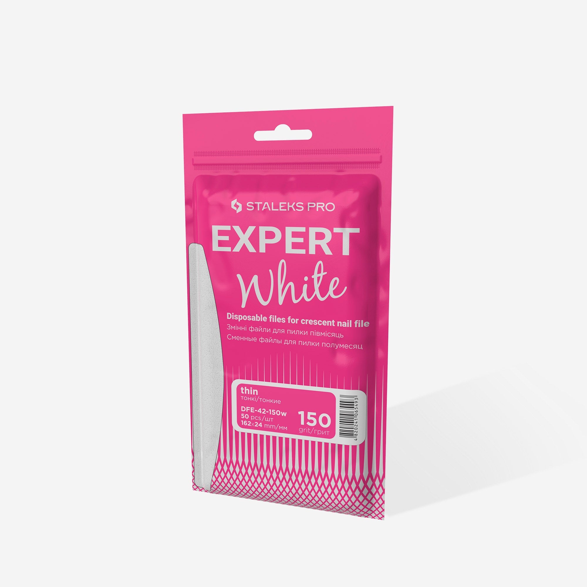 Staleks Expert 42 white thin crescent file refills, 150 grit, photo 4 of 4