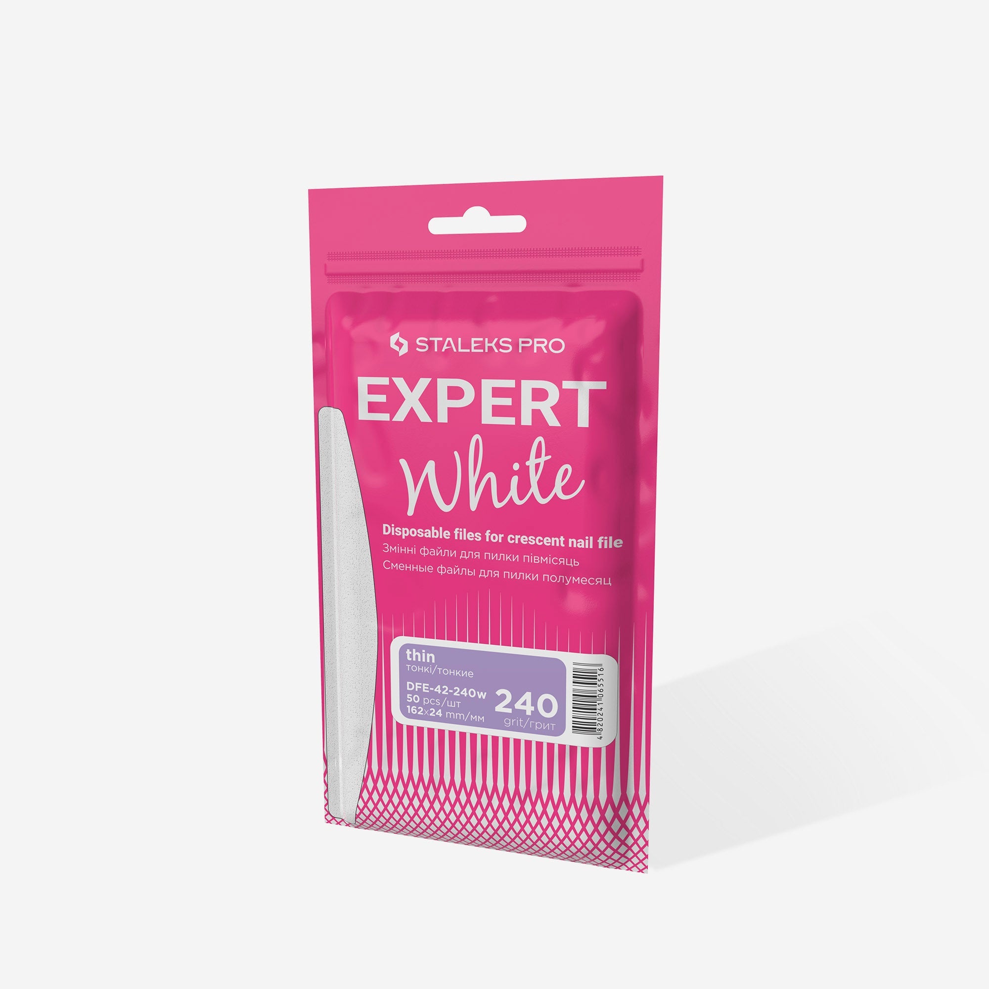 Staleks Expert 42 white thin crescent file refills, 240 grit, photo 4 of 4