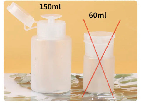 Reusable nail polish remover bottle,