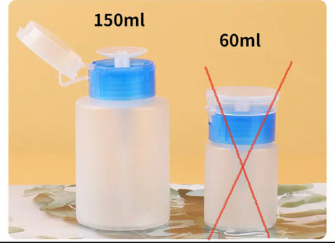 Reusable nail polish remover bottle,