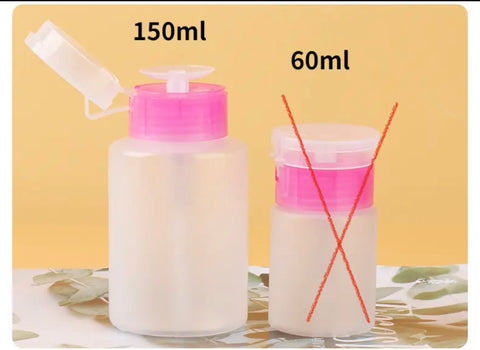 Reusable nail polish remover bottle,