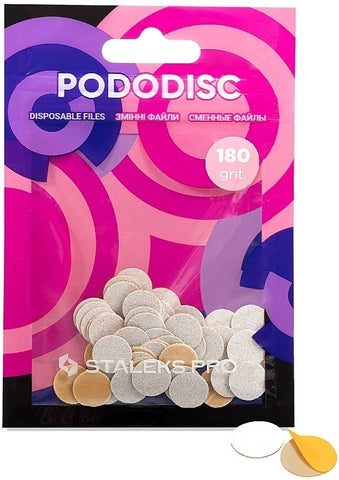 XS 180 Pododisc Refill, white, 180 grit, 50 pcs