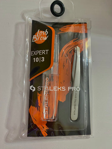 Eyebrow tweezers Staleks Pro Expert 10 Type 3